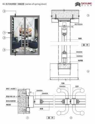 地簧门的结构图（地簧门的安装方法）