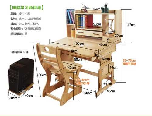 学生书桌结构名称（学生书桌的样式）