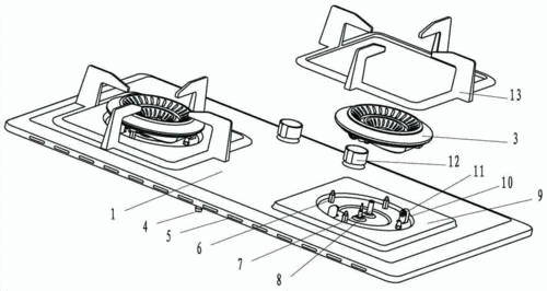 燃气灶头结构（燃气灶头结构图）