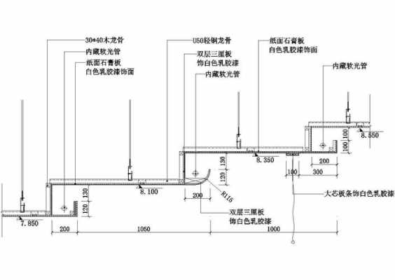 楼层吊顶结构图（楼层吊顶结构图怎么画）