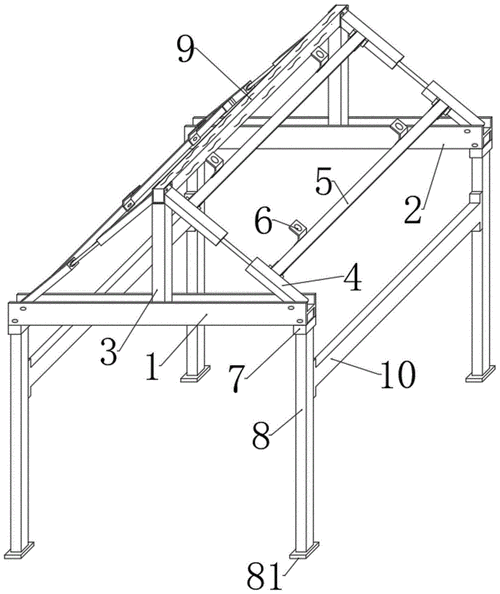 框架坡屋面结构（钢框架坡屋面）