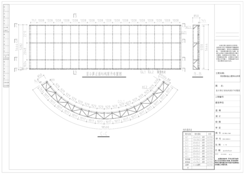 弧形屏钢结构（弧形钢结构怎么搞）