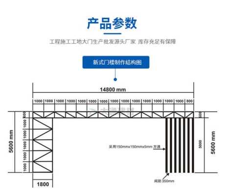 门头钢结构造价（工地大门门头钢结构多少钱）