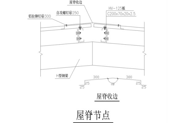 钢结构屋脊瓦（钢结构屋脊瓦图集做法）