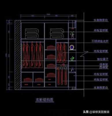 结构图尺寸（6门衣柜内部结构图尺寸）