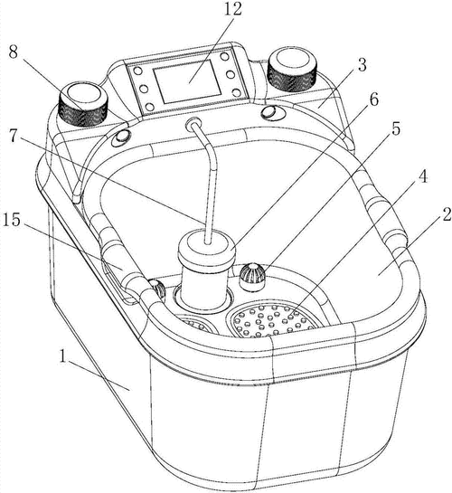 多功能洗脚盆结构（洗脚盆工作原理）