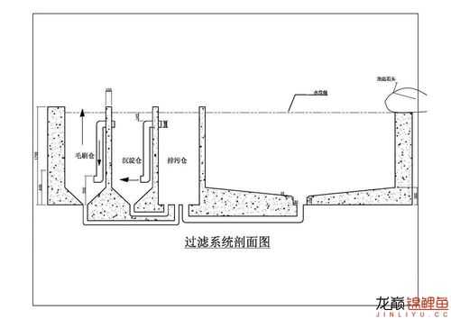 水池过滤系统结构图（水池过滤系统图剖面图）