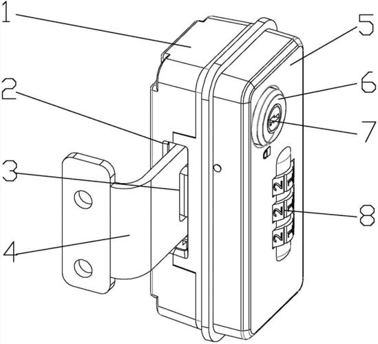 箱包密码锁结构（箱包密码锁结构原理图）