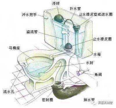 马桶水箱结构内部图（马桶水箱原理结构图解）