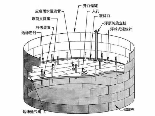 外浮顶储罐结构图（外浮顶储罐的防控底线是什么）