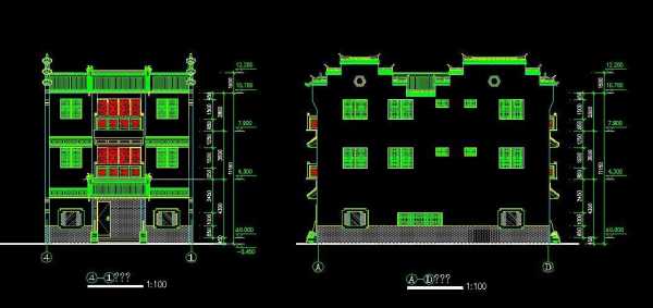 徽派结构cad（徽派结构特写图）