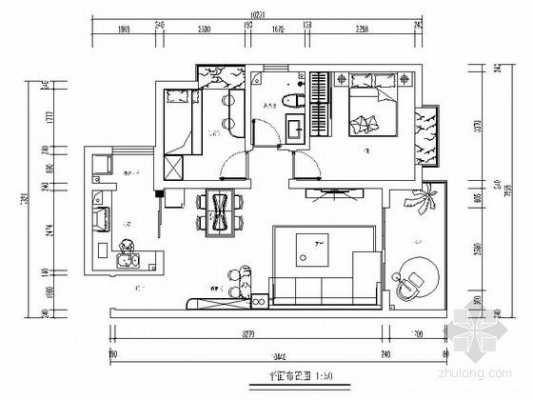 cad室内原始结构图（cad室内设计原始结构图）