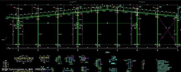 小型钢结构结构施工图（小型钢结构厂房外观效果图）