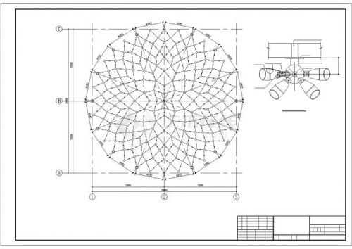 圆形网架结构（圆形网架表面积怎么计算）