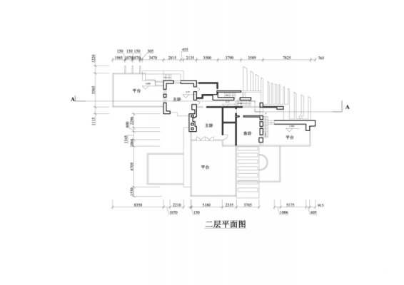 流水别墅的剖面结构（流水别墅平面图,立面图,剖面图分析）