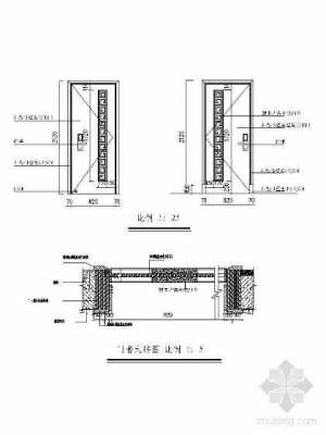 木门cad结构（cad实木门详图）