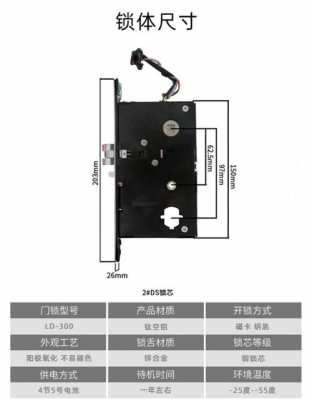 刷卡锁内部结构（刷卡锁安装图纸）