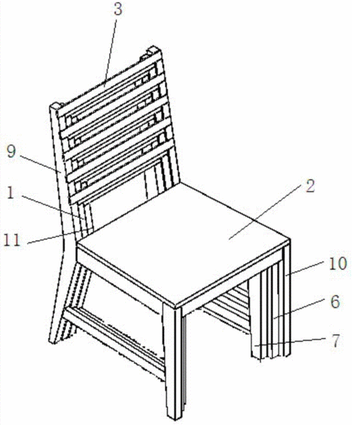 椅子的结构连接方式（椅子结构图）