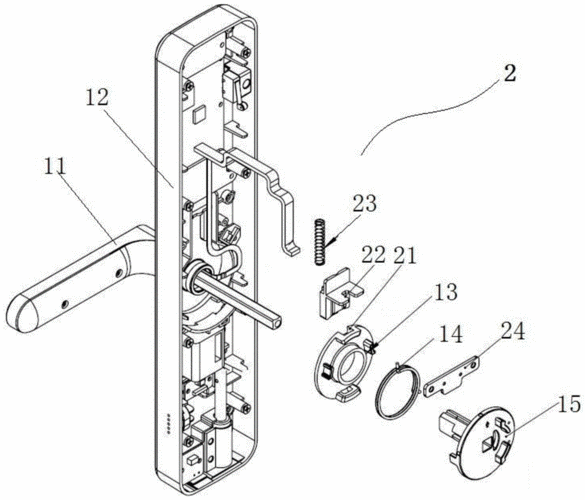 厕所门锁结构分解图（汽车门锁结构分解图）