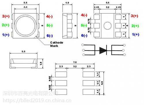 5050灯珠结构（5050灯珠引脚）