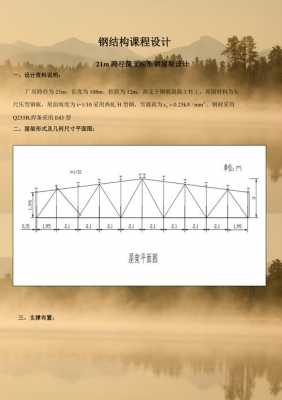 钢结构屋架怎么设计（钢结构屋架设计计算书21m）