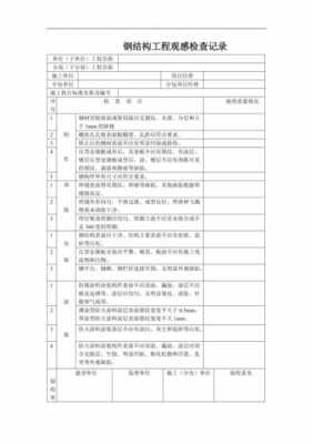 钢结构厂内施工记录（钢结构工程施工记录）