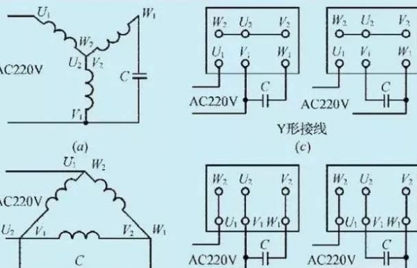 三相电机接线结构图（三相电机接线原理图解）