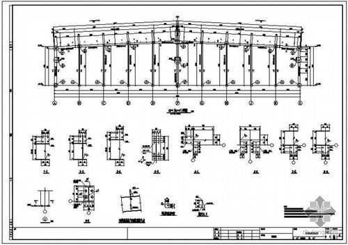 钢结构厂房骨架图纸（钢结构厂房构造识图）