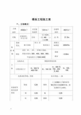 框架结构模板施工方案（框架结构模板施工方案怎么写）