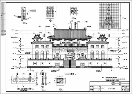 寺院大殿结构图（寺院殿堂建筑结构图）