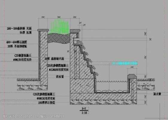 跌水结构（跌水结构图）