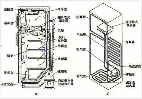 冰箱制冷机结构（冰箱制冷结构图）