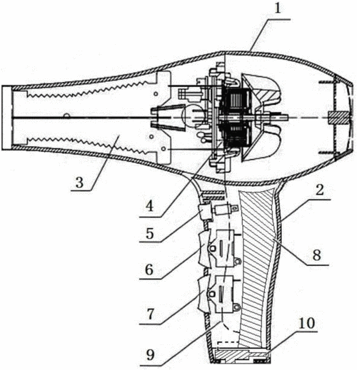 电吹风的结构（电吹风的结构原理图）