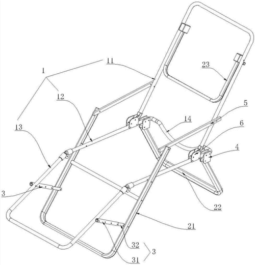 躺椅结构组成（躺椅结构分解图）