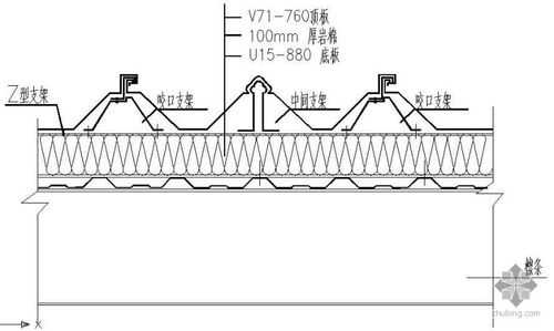 彩钢屋顶结构cad（彩钢屋顶结构施工图）