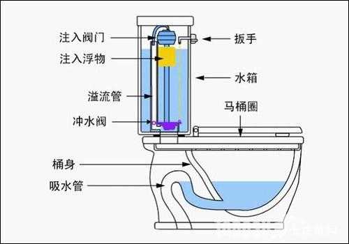 虹吸马桶出水结构（虹吸马桶水箱结构图）