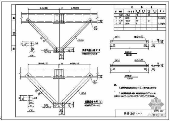 钢结构单片支撑（钢结构支撑图集）