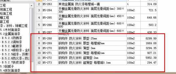 钢结构防火漆施工价格（钢结构防火漆套什么定额）