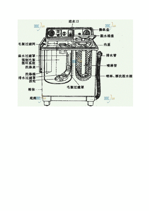 双桶洗衣机结构图（双桶洗衣机结构图片大全）