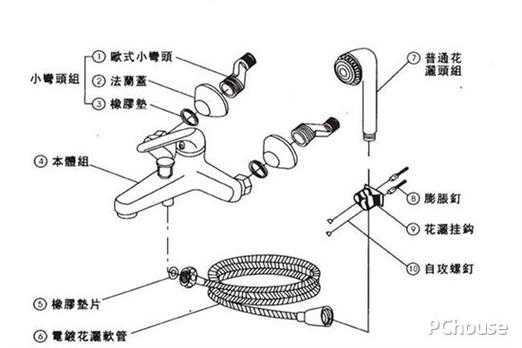 冷热水龙头结构剖面图（冷热水龙头结构图解 拆卸）