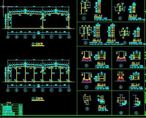 钢结构cad三维图（钢结构cad施工图）